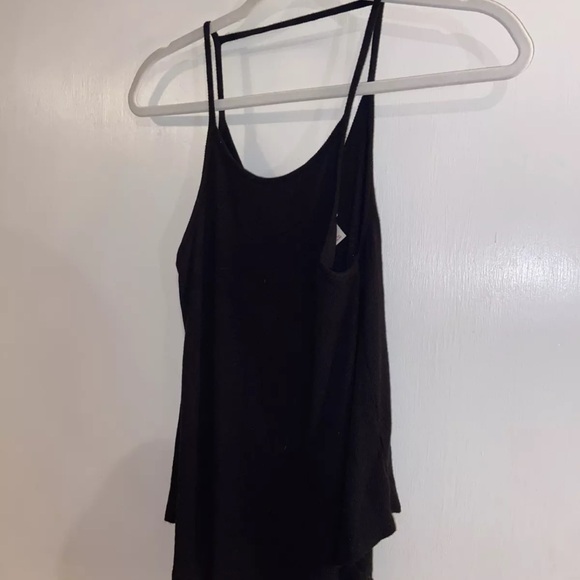 Mossimo Supply Co Size S Black Open Back Ribbed Tank Top - Picture 2 of 3